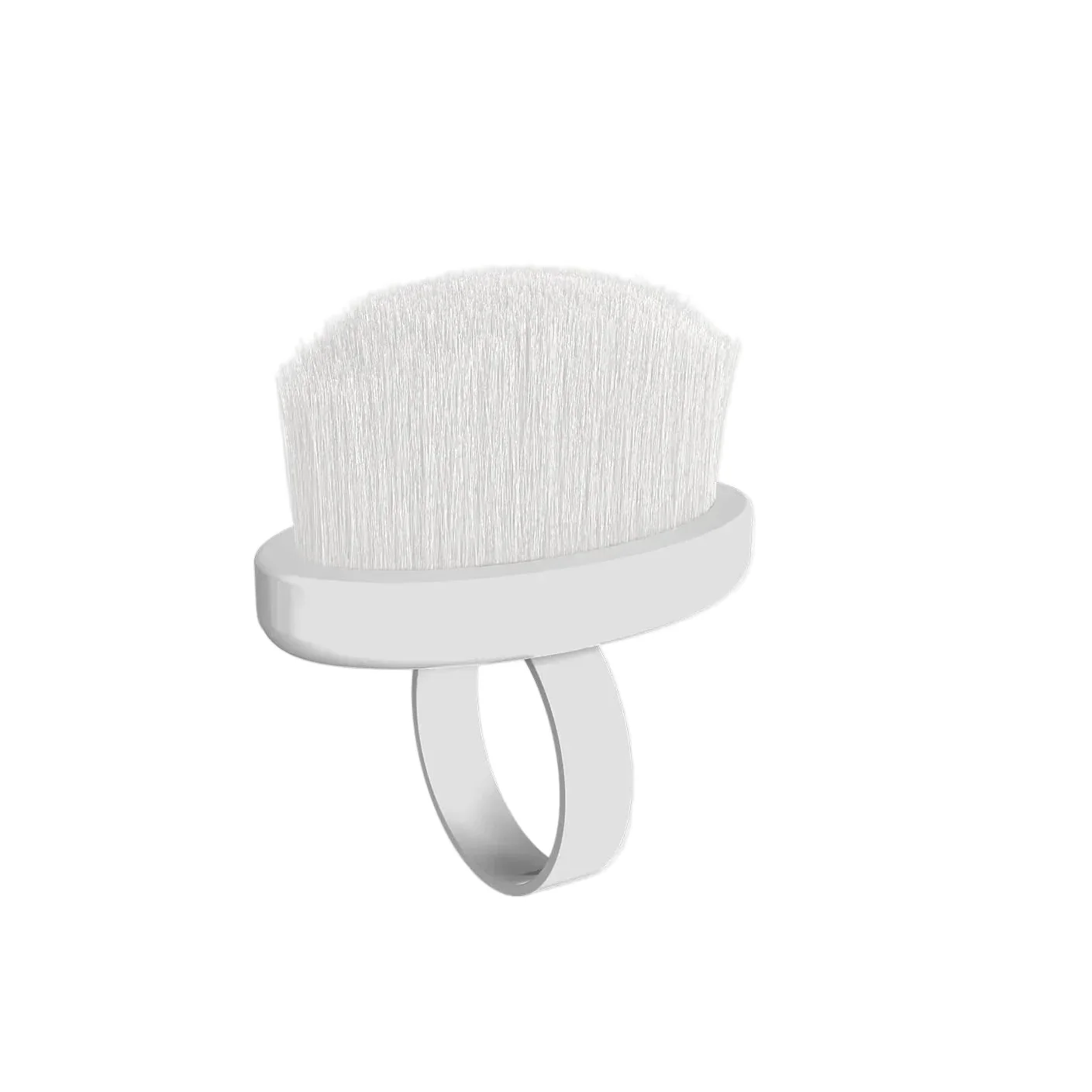 STALEKS - Finger ring manicure brush for dust removal EXPERT 03 mini (10 pcs)- DBE-03-10