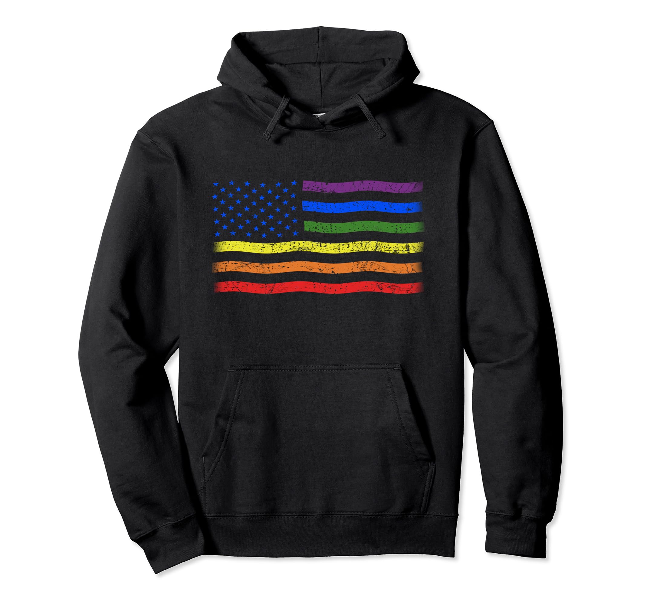Lgbtq Flag Gay Pride Month Hoodie - Aesthetic Graphic for Adults