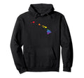 Hawaii Lgbtq Rainbow Flag Gay Pride Hoodie - Custom Art Print Unisex