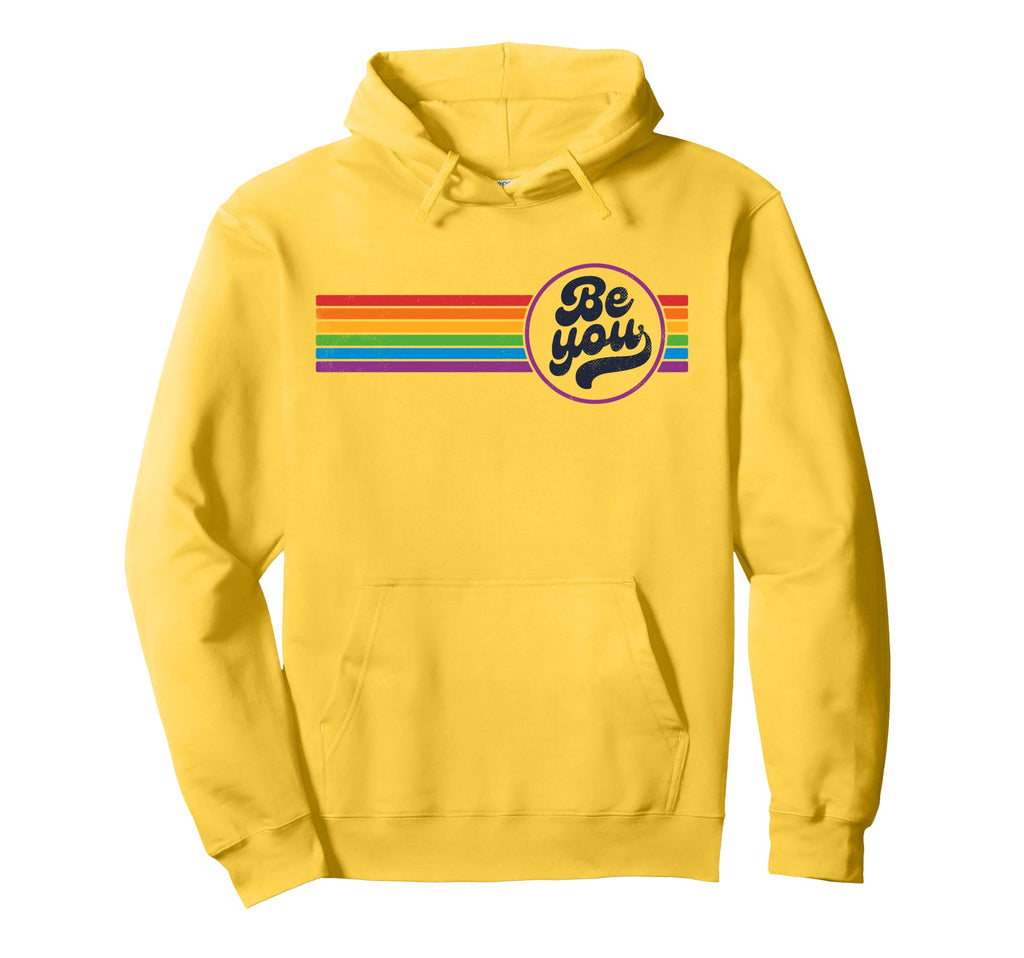 Lgbtq Be You Gay Pride Lgbt Ally Hoodie - Trendy Graphic for Adults