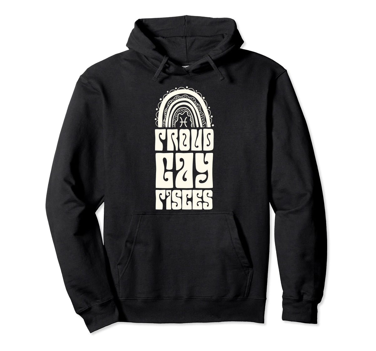 Proud Gay Pisces Queer Lgbtq Pride Hoodie - Graphic Print Men Women