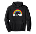 Reno Rainbow Lgbtq Gay Pride Lesbians Queer Hoodie - Graphic Print Unisex