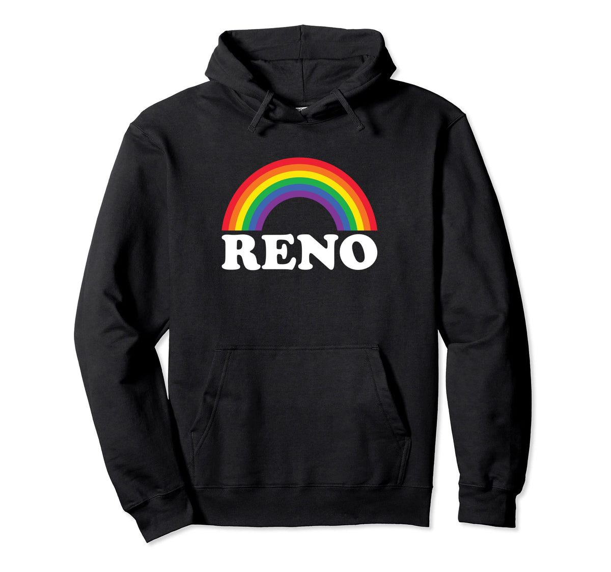 Reno Rainbow Lgbtq Gay Pride Lesbians Queer Hoodie - Graphic Print Unisex