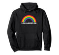 Los Angeles Rainbow Lgbtq Gay Pride Hoodie - Fun Novelty Design for Adults