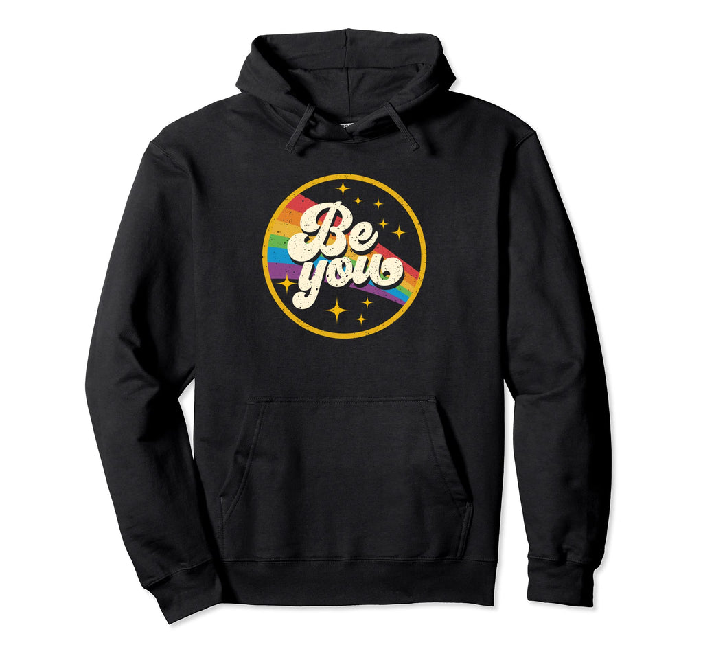 Be You Pride Lgbtq Gay Lgbt Ally Rainbow Hoodie - Trendy Graphic Unisex