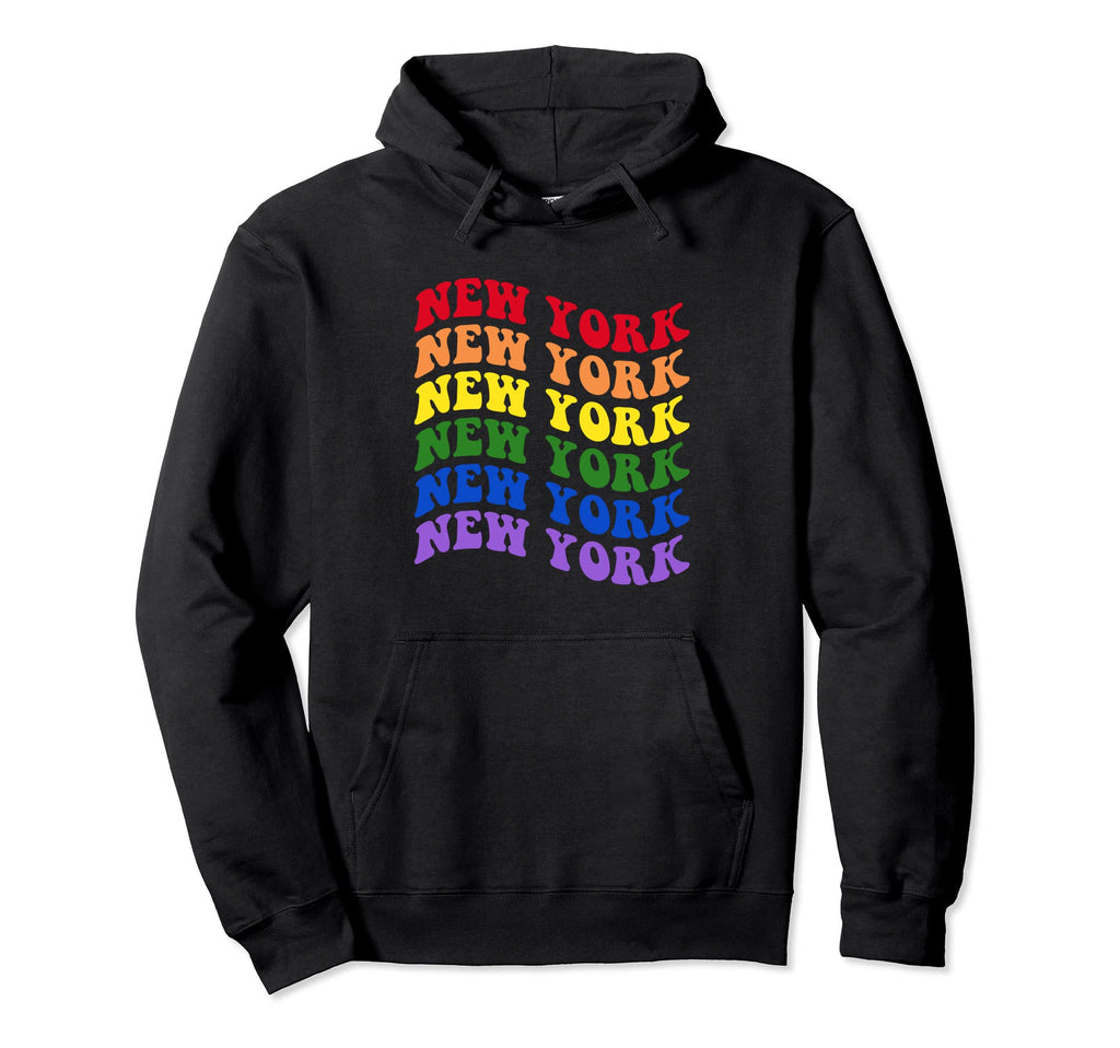 New York Gay Pride Rainbow Lgbt Lgbtq Hoodie - Trendy Graphic for Adults
