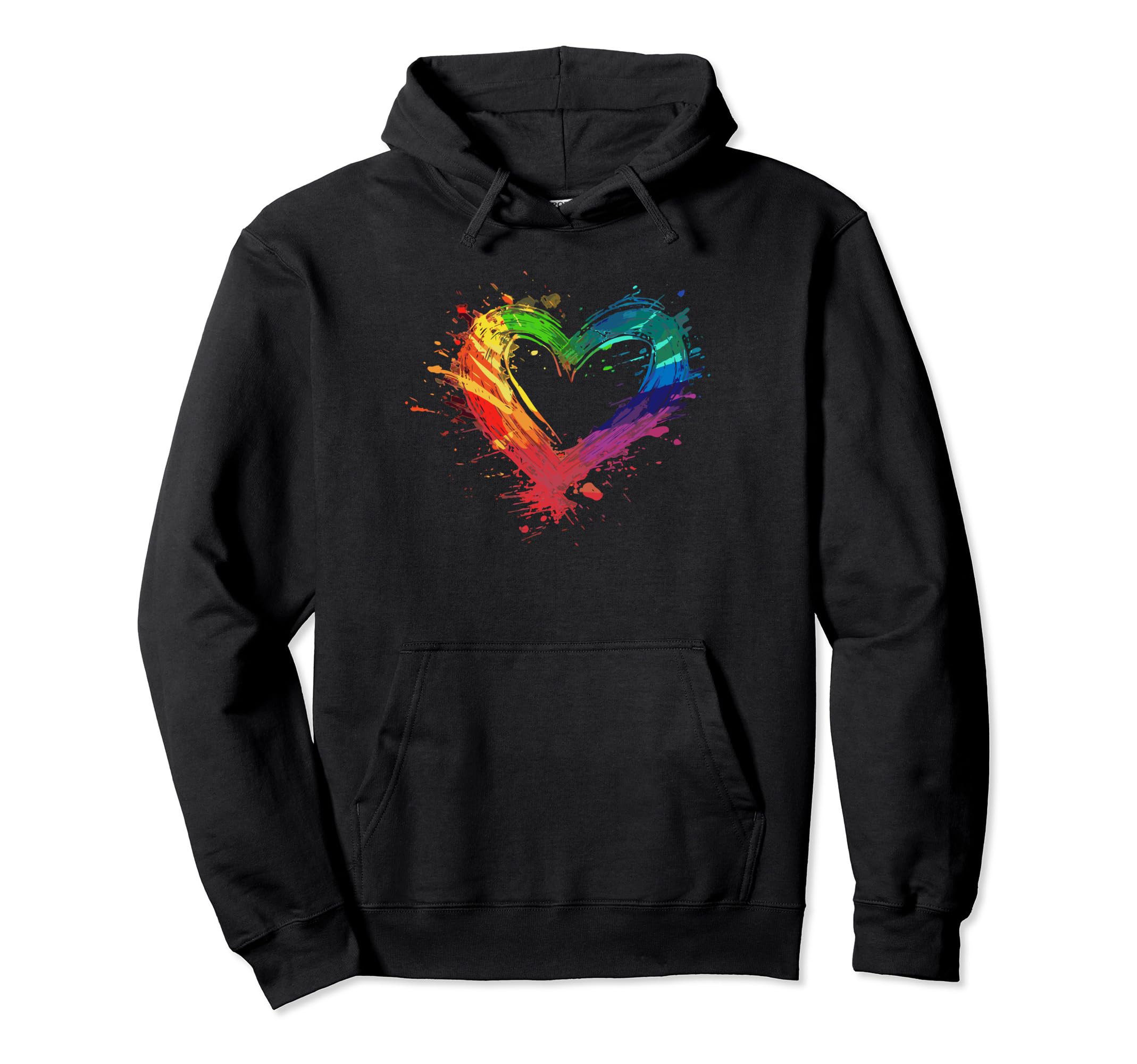 Art Lgbtq Heart Pride Love Summer Gift Hoodie - Unique Graphic for Adults