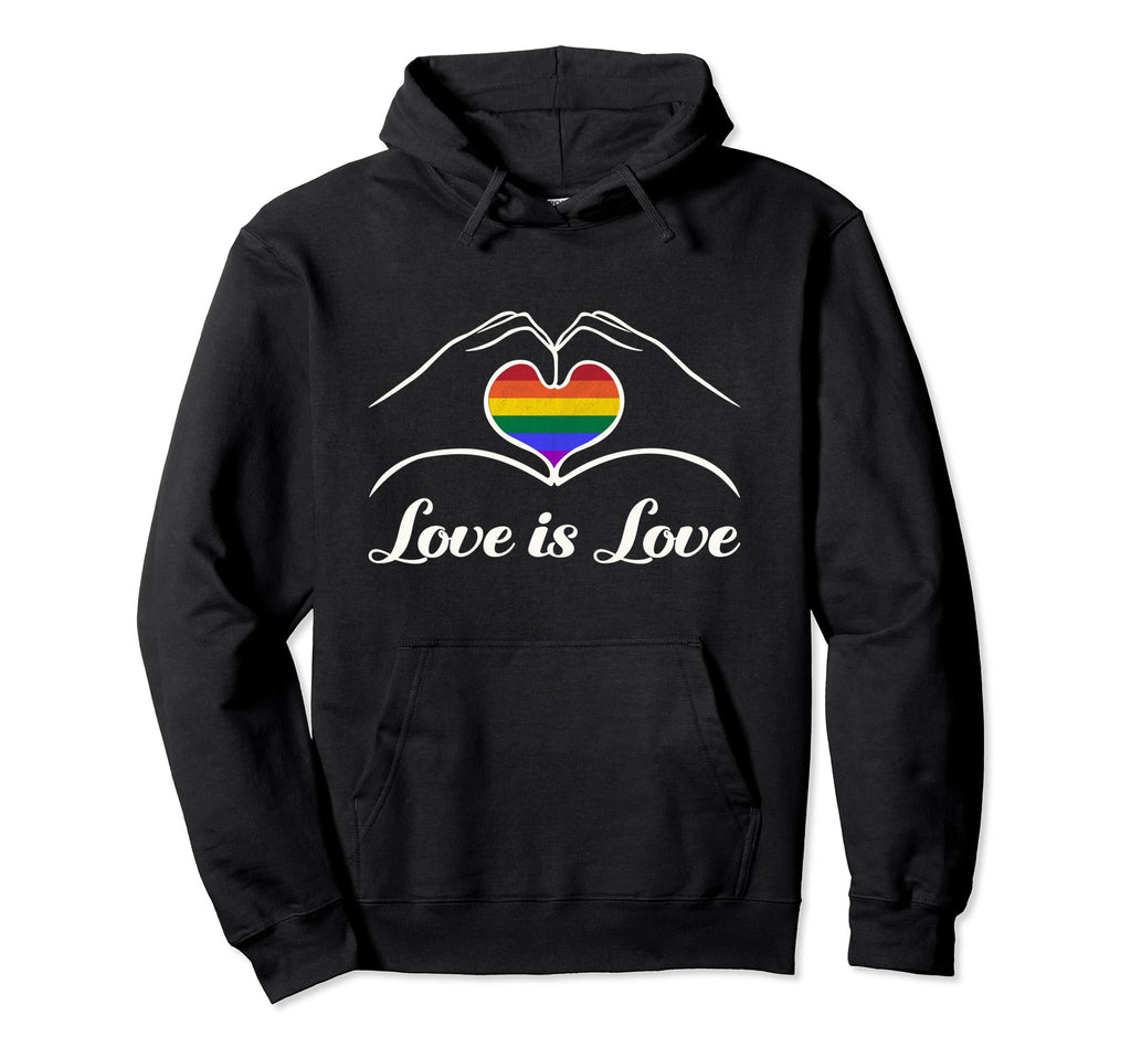 Lgbtq Love Is Love Gay Pride Lgbt Hoodie - Aesthetic Graphic for Adults