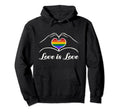 Lgbtq Love Is Love Gay Pride Lgbt Hoodie - Aesthetic Graphic for Adults