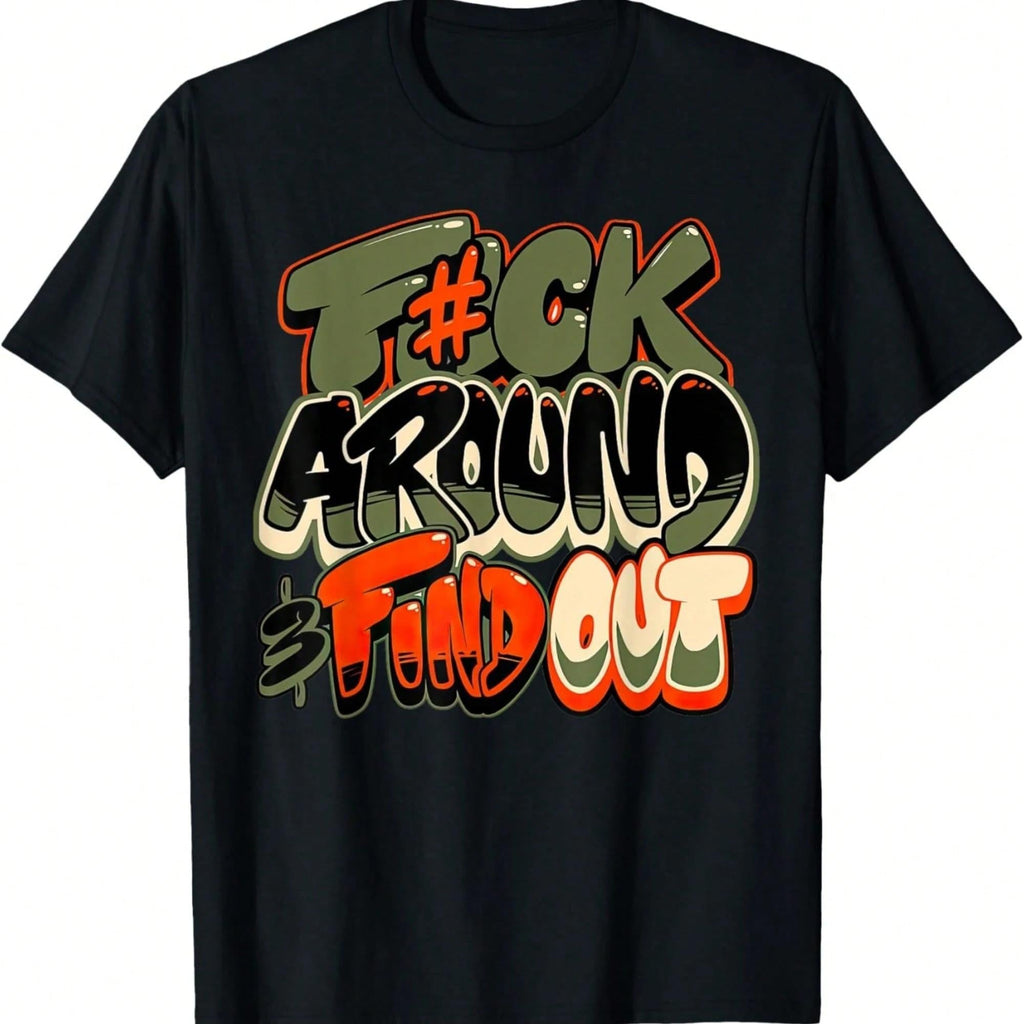 Hip-Hop Inspired Graffiti T-Shirt – Unisex Streetwear Tee with Bold Typography Graphic