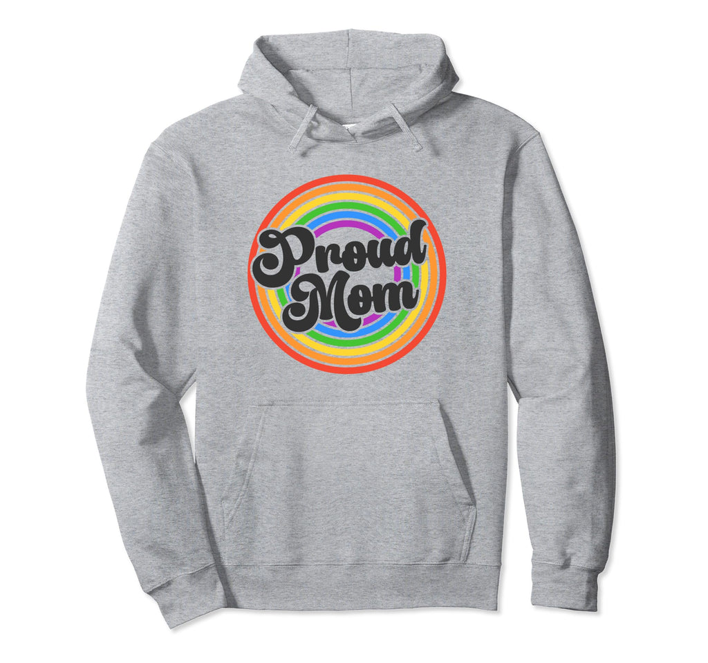 Proud Mom Groovy Lgbtq Gay Pride Hoodie - Custom Art Print Men Women