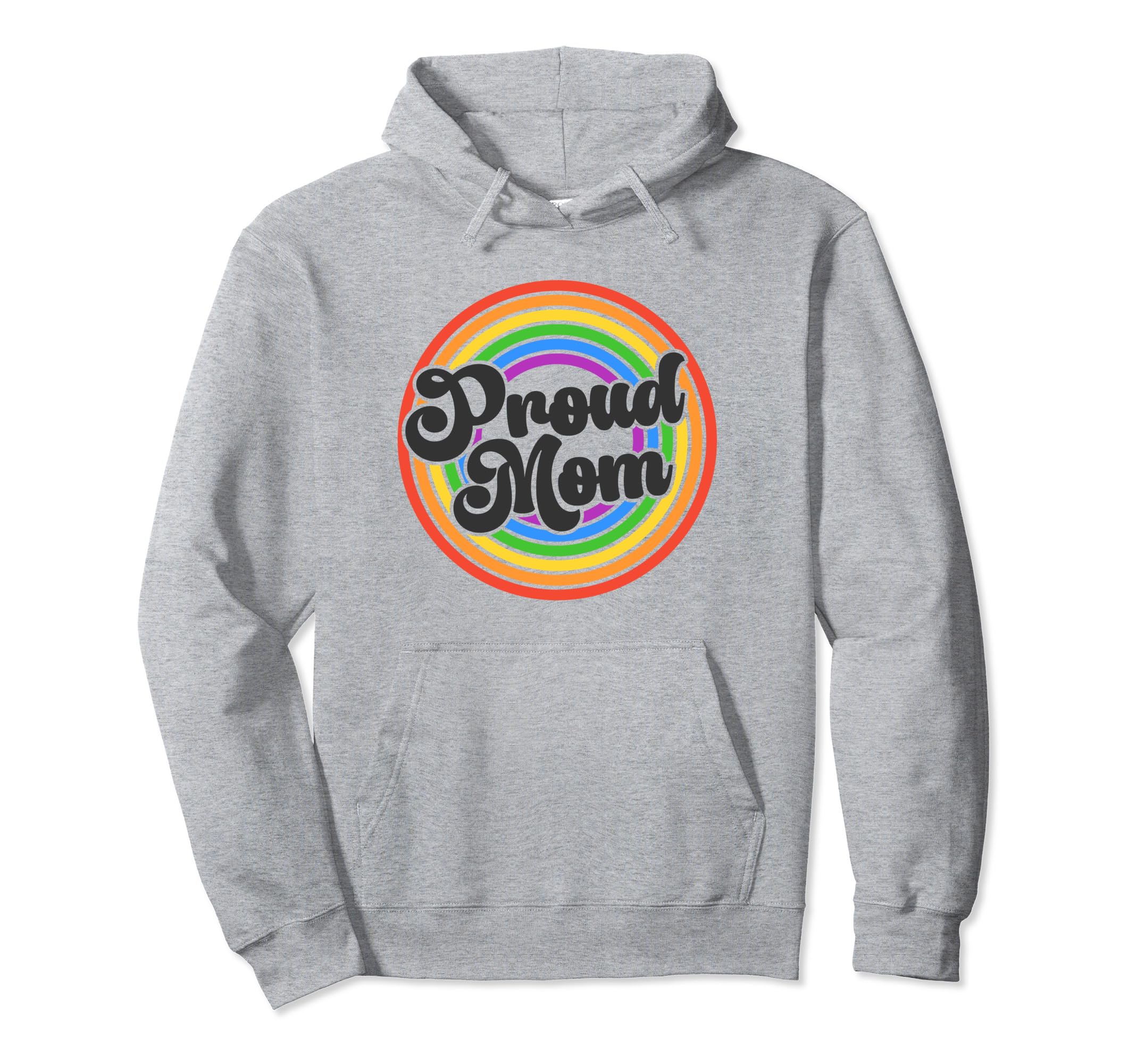 Proud Mom Groovy Lgbtq Gay Pride Hoodie - Custom Art Print Men Women