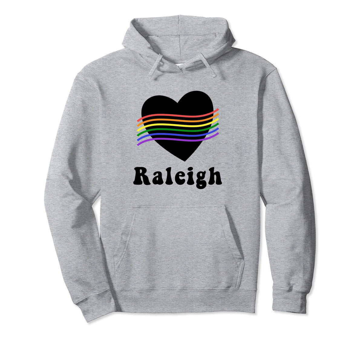 Raleigh Lgbtq Gay Pride Groovy North Hoodie - Trendy Graphic for Adults
