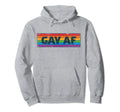 Lgbtq Gay Af Pride Lgbt Ally Hoodie - Fun Novelty Design for Adults