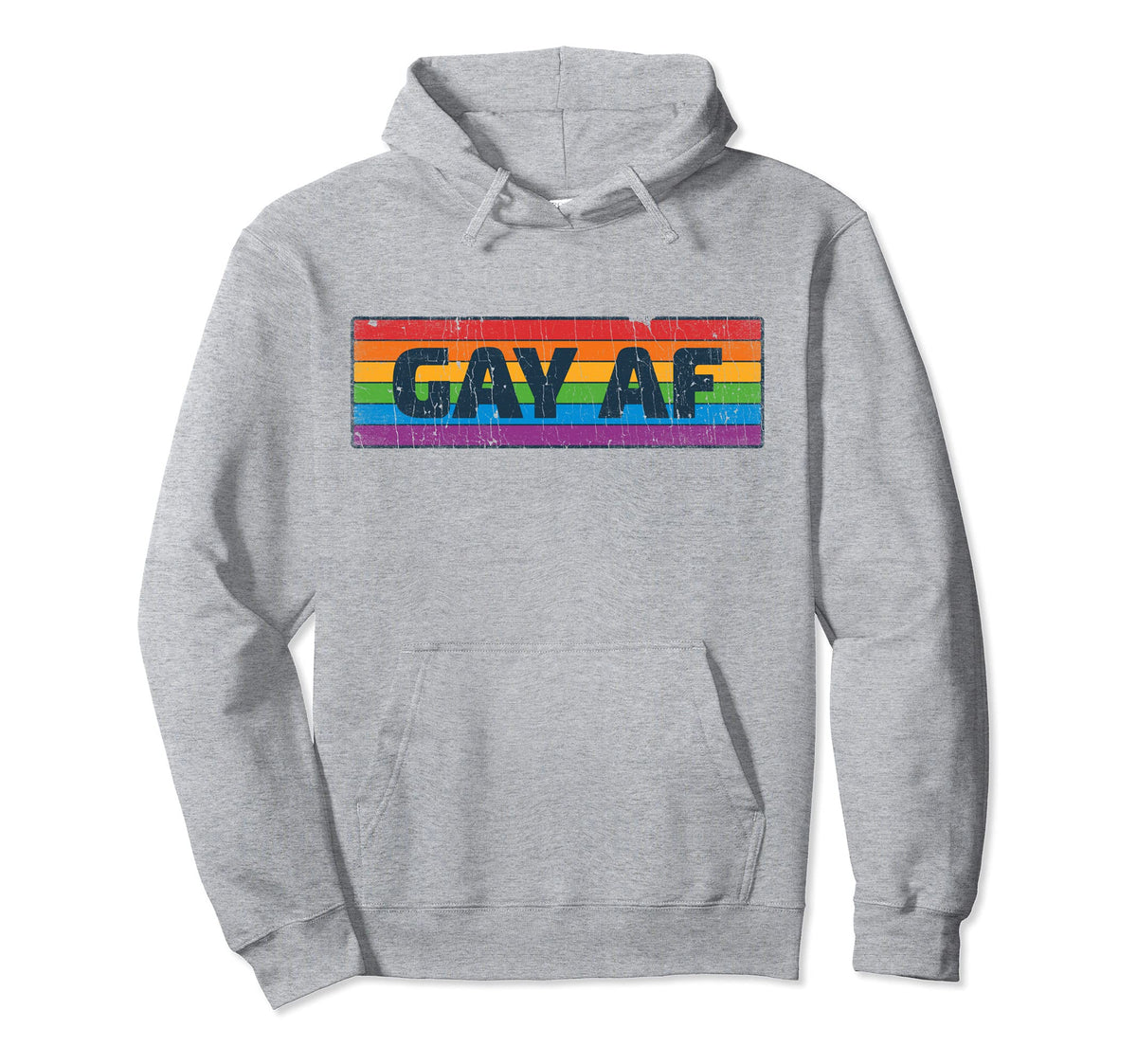 Lgbtq Gay Af Pride Lgbt Ally Hoodie - Fun Novelty Design for Adults