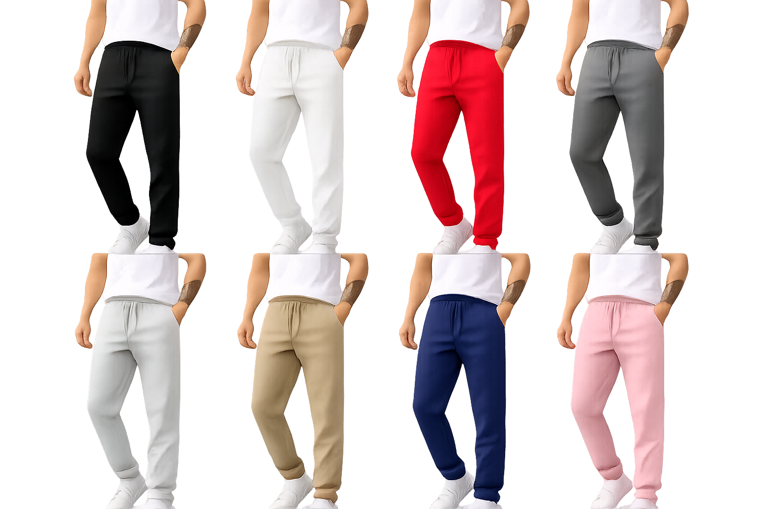 Unisex Soft Cotton-face Jogger Sweatpants
