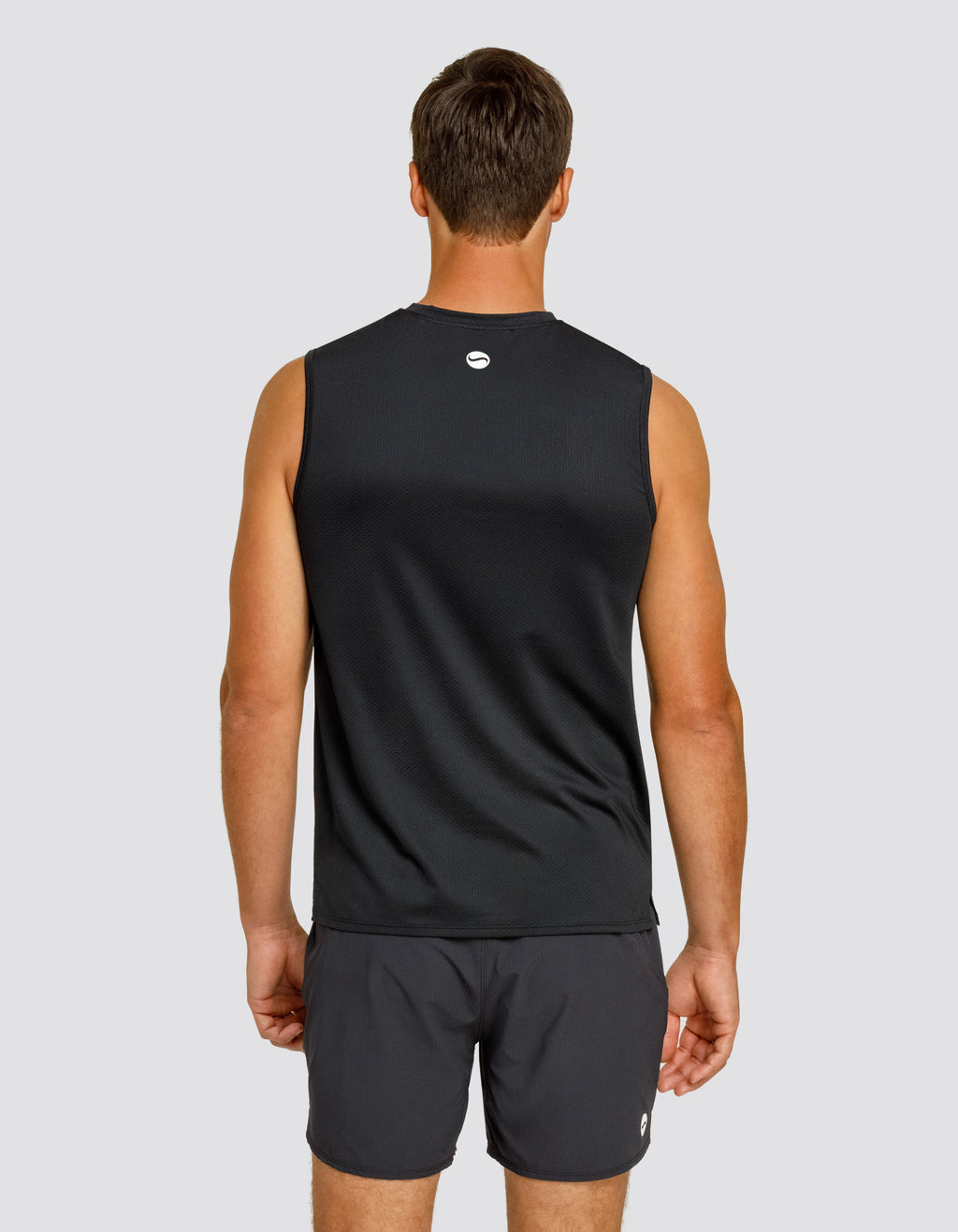 JOSH MUSCLE TANK - ONYX BLACK LOGO
