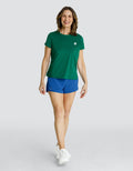 BIJOU BOXY SHORT SLEEVE TOP - FERN GREEN