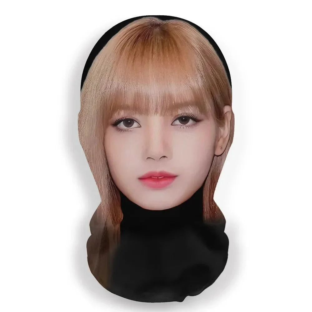 Realistic 3D Celebrity Face Mask | Full Face Nylon Cosplay Headgear for Halloween