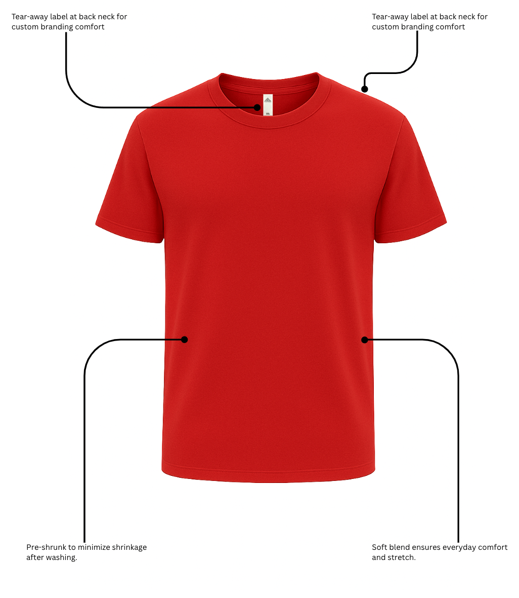 Blankify--3 pack Extra Soft Medium Weight Short Sleeve T-Shirts